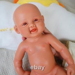 DollySil 17.3 Newborn Baby Wheaten Color Full Body Silicone Reborn Baby Dolls