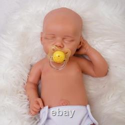 DollySil Reborn Baby Dolls Silicone Full Body 17.52 Realistic Newborn Girl Baby