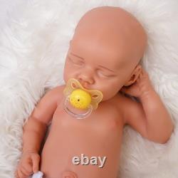 DollySil Reborn Baby Dolls Silicone Full Body 17.52 Realistic Newborn Girl Baby