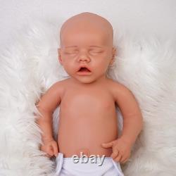 DollySil Reborn Baby Dolls Silicone Full Body 17.52 Realistic Newborn Girl Baby