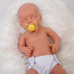 DollySil Reborn Baby Dolls Silicone Full Body 17.52 Realistic Newborn Girl Baby