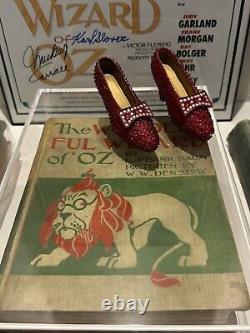 Dorothy's ruby slippers wizard of oz collectibles With COA