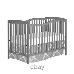 Dream On Me Chelsea 5-in-1 Convertible Crib in Steel Grey Scratch & Dent