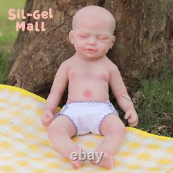 Drink-Wet System 18.5Cute Girl Realistic Newborn Full Silicone Body Reborn Doll
