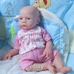 Drink-Wet System 18.5Reborn Baby Dolls Full Platinum Silicone Baby Girl Newborn