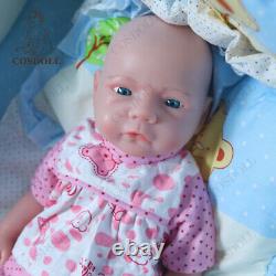 Drink-Wet System 18.5Reborn Baby Dolls Full Platinum Silicone Baby Girl Newborn