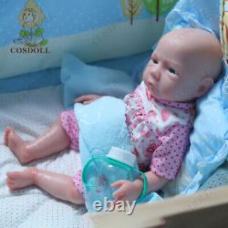 Drink-Wet System 18.5Reborn Baby Dolls Full Platinum Silicone Baby Girl Newborn
