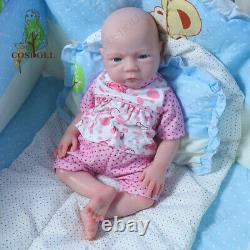 Drink-Wet System 18.5Reborn Baby Dolls Full Platinum Silicone Baby Girl Newborn