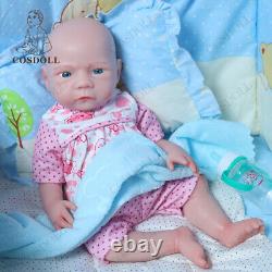 Drink-Wet System 18.5Reborn Baby Dolls Full Platinum Silicone Baby Girl Newborn
