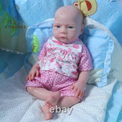 Drink-Wet System 18.5Reborn Baby Dolls Full Platinum Silicone Baby Girl Newborn