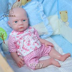 Drink-Wet System 18.5Reborn Baby Dolls Full Platinum Silicone Baby Girl Newborn
