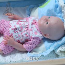Drink-Wet System 18.5Reborn Baby Dolls Full Platinum Silicone Baby Girl Newborn