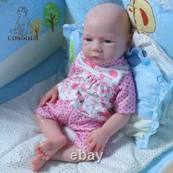 Drink-Wet System 18.5Reborn Baby Dolls Full Platinum Silicone Baby Girl Newborn