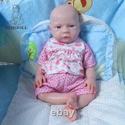 Drink-Wet System 18.5Reborn Baby Dolls Full Platinum Silicone Baby Girl Newborn