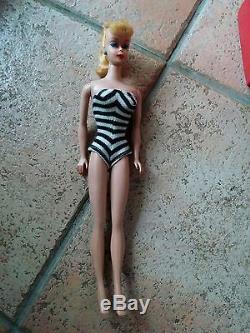 Early 1960s Vintage Barbie in Original Bathing Suit