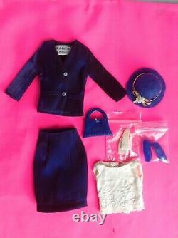 Excellent NAVY blue Rare Vintage Japanese Exclusive Barbie Francie fashion #2224