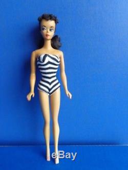 Extremely Rare #1 Brunette Barbie Doll- Very Rare Dark Skin