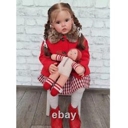 Finished Reborn Baby Doll 30 Girl Toddler Yellow Long Hair Rooted Handmade Gift