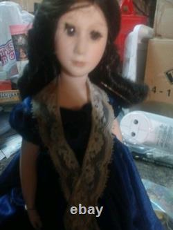 First Ladies Angelica Singleton Van Buren Vintage Porcelain Doll with Stand