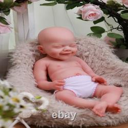 For Play 18.5 Reborn Baby GIRL Doll Full Silicone Baby Doll WithDrink-Wet System
