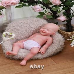 For Play 18.5 Reborn Baby GIRL Doll Full Silicone Baby Doll WithDrink-Wet System