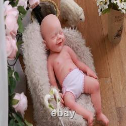 For Play 18.5 Reborn Baby GIRL Doll Full Silicone Baby Doll WithDrink-Wet System