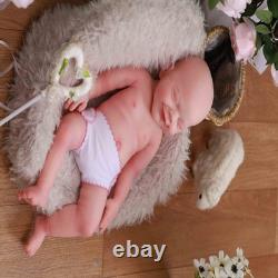 For Play 18.5 Reborn Baby GIRL Doll Full Silicone Baby Doll WithDrink-Wet System