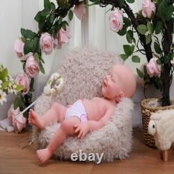 For Play 18.5 Reborn Baby GIRL Doll Full Silicone Baby Doll WithDrink-Wet System