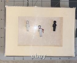 Frozen Charlotte Lot Shadow Box. Rare