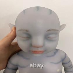 Full Body Platinum Silicone 18 Avatar Reborn BabyBaby Boy Dolls Pretend Play