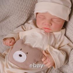 Full Body Silicone Reborn Baby Doll Soft Newborn Baby Doll Boy 17.72 Inch