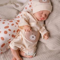 Full Body Silicone Reborn Baby Doll Soft Newborn Baby Doll Boy 17.72 Inch