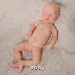 Full Body Silicone Reborn Baby Doll Soft Newborn Baby Doll Boy 17.72 Inch