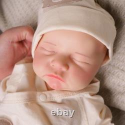 Full Body Silicone Reborn Baby Doll Soft Newborn Baby Doll Boy 17.72 Inch