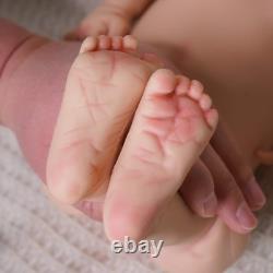 Full Body Silicone Reborn Baby Doll Soft Newborn Baby Doll Boy 17.72 Inch