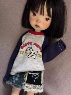 Full Set 1/6 BJD Doll Resin Jointed Face Makeup Wig Shirt Jeans Girl Fashion Toy