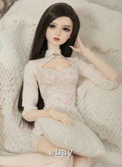 Full Set /Bare doll 1/3 BJD Doll Female Girl Resin Ball Jointed Eyes Face Makeup