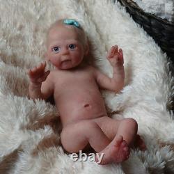 Full Silicone Baby Girl Doll 15 in Realistic Reborn Baby Dolls Silicone Full Bod