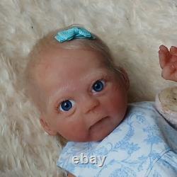 Full Silicone Baby Girl Doll 15 in Realistic Reborn Baby Dolls Silicone Full Bod