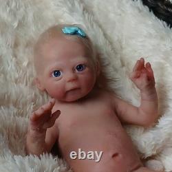 Full Silicone Baby Girl Doll 15 in Realistic Reborn Baby Dolls Silicone Full Bod