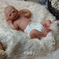 Full Silicone Baby Girl Doll 15 in Realistic Reborn Baby Dolls Silicone Full Bod