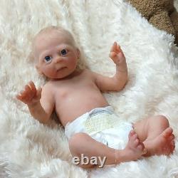 Full Silicone Baby Girl Doll 15 in Realistic Reborn Baby Dolls Silicone Full Bod