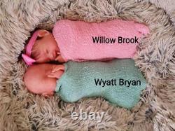 Full Silicone Baby Wyatt Or Willow With Rooted Hair (Biracial Option Available)