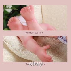 Full Silicone Reborn Baby Girl Doll 18.5 in Realistic Drink & Wet System Toys
