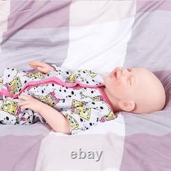 Full Silicone Reborn Baby Girl Doll 18.5 in Realistic Drink & Wet System Toys