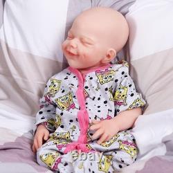 Full Silicone Reborn Baby Girl Doll 18.5 in Realistic Drink & Wet System Toys