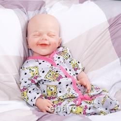 Full Silicone Reborn Baby Girl Doll 18.5 in Realistic Drink & Wet System Toys