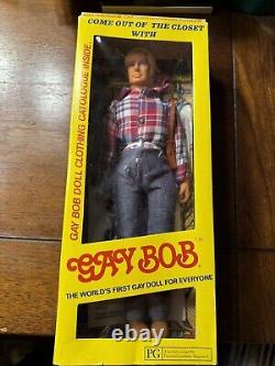 GAY BOB DOLL 1977 FIRST GAY DOLL ANATOMICALLY CORRECT withBAG and CATALOG NRFB