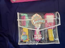 Galoob Sweet Secrets Vintage Set of 3 in Clear Plastic Carry Pouch-Original Box