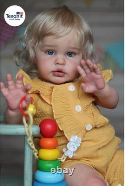 Giant 24 Inch Realistic Baby Doll Lifelike Reborn Baby Girl with Real Infant S